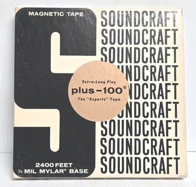 CINTA CARRETE A CARRETE SOUNDCRAFT PLUS 100 EN BLANCO 2400 PIES Foto 1 de 3