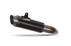 Scorpion Exhaust RP1-GP Slip-on Pair Carbon Fibre Kawasaki Z1000 2010-2013 - Picture 1 of 9