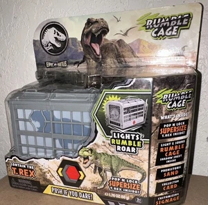 Jurassic World Captivz Epic Battles T-Rex Rumble Cage Lights and Sounds! NEW - Picture 1 of 10
