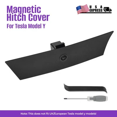 Magnetic Hitch Cover for Tesla Model Y Quick and Easy to Remove - Image 1 of 4