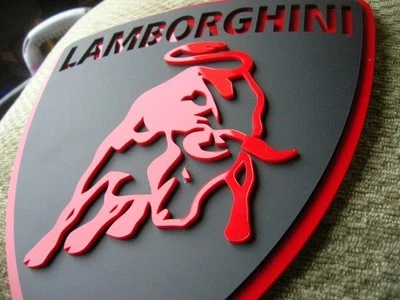 LAMBORGHINI PLACA 3D CARRO ARTE display carro personalizado NOVO elétrico Sports Gallardo - Imagem 1 de 4