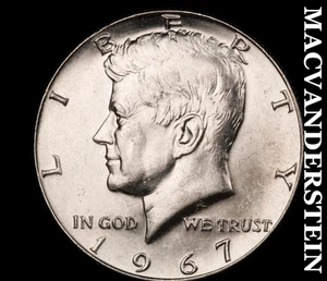 1967 Silver Kennedy Half Dollar - Scarce High Grade Lustrous #D3674 - Picture 1 of 2