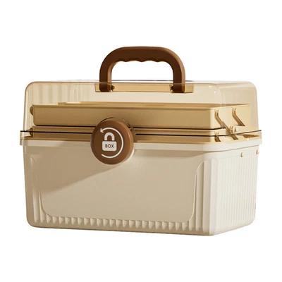 3 Tier Medicine Organizer Box Portable First Aid Kit Medicine Storage - Image 1 of 4