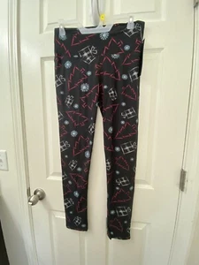 Womens One Size Christmas Print Ankle Legging Depot NWT - Picture 1 of 4