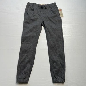 Levis Knit Jogger Boys Medium Gray Fleece Cuffed Ankle New - Picture 1 of 15