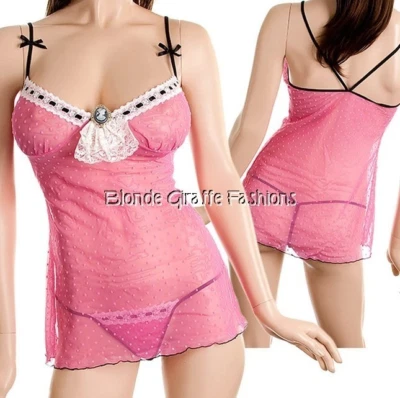 Chemise 刺绣花边装饰浮雕和 G 字带内衣异国情调舞蹈服装 2 件 — 第 1/2 张图片