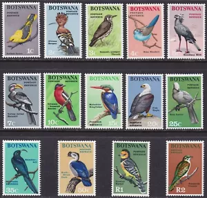 1967 BOTSWANA - Yvert 171/184 - Birds - 14 Values - MNH** - Picture 1 of 1