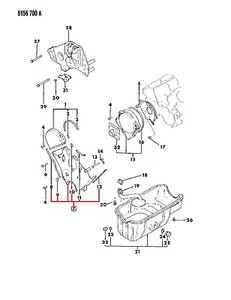 NEW Dodge OEM Lower Engine Timing Belt Cover MD104024 GRAND CARAVAN DYNASTY - Bild 1 von 3