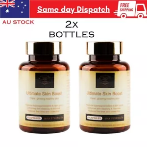 2 x Skin Whitening pills Glutathione with Collagen & Vitamin C 1200mg per serve - Picture 1 of 15
