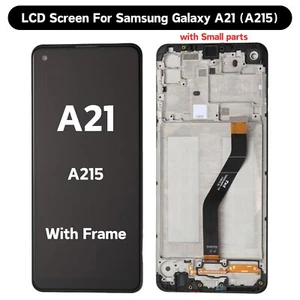 LCD Display für Samsung Galaxy A21 SM-A215 Touchscreen Digitizer Baugruppe + Rahmen - Bild 1 von 8