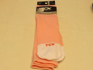 TCK Multisport Pro socks ProDRI PTWT LG pink white antimicrobial USA made *spots - Picture 1 of 8