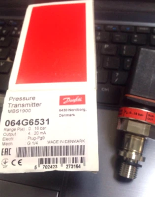 Danfoss MBS1900 pressure transmitter 064G6531 - Image 1 of 2