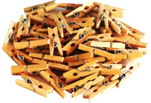 Mini clavijas de madera natural 50 un. - Imagen 1 de 2