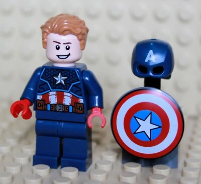 LEGO ® MARVEL SUPER HEROES FIGUR CAPTAIN AMERICA MIT ZUBEHÖR NEU SH741 - Bild 1 von 4