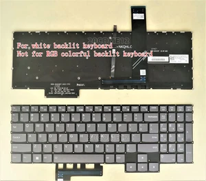 New for Lenovo Legion 5 15ARP8 83EF Keyboard US white Backlit gray key - Picture 1 of 2