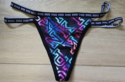 NIB Victoria's Secret PINK Cotton Double Strap String Low-Rise Thong Panties S - Image 1 of 4