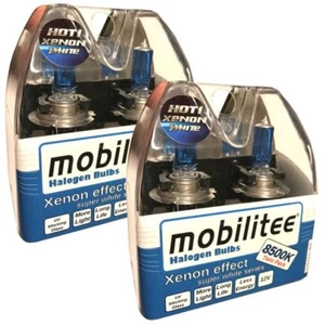 4x Lámparas Mobilitee H7 XENON Look 8500K 55W 12V Luz de cruce Bombillas Super White - Imagen 1 de 7