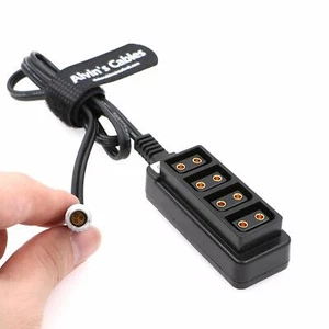 3 Pin Stecker Steadicam Zephyr auf 4 Port Buchse D Tap Splitter Kabel für ARRI ROT - Bild 1 von 4