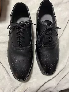 Red Wing Heritage Oxford Black Leather - Vintage Steel Toe Work - US Size 8.5D - Picture 1 of 14