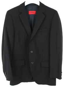 HUGO BOSS Aamon / Hago Blazer Men's US 34R Wool Blend Single Breasted Notch Logo - Picture 1 of 12