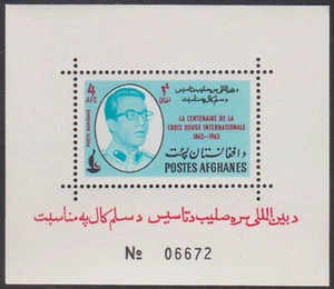 AFGANISTÁN - CRUZ ROJA INTERNACIONAL 1963 - HOJA DE RECUERDO COMO NUEVA NH - Imagen 1 de 4