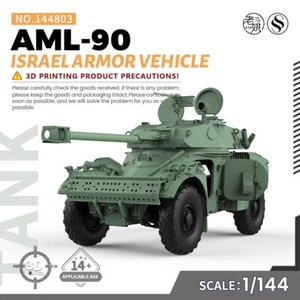 SSMODEL SS144803 1/144 kit modellino militare Israele AML-90 veicolo armatura - Foto 1 di 5