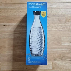 SodaStream 620mL Glass Carafe Sparkling Water Extra Carbonating Bottle NIB Read! - Picture 1 of 13