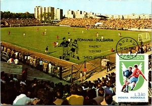 Buzau Gloria Stadio Calcio Bulgaria Romania Francobollo Massimo Cartolina - Foto 1 di 2