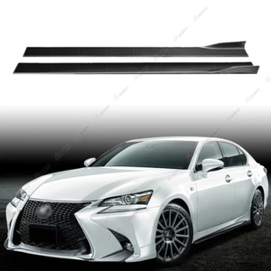 For Lexus GS350 Gs450h F-sport 16-20 Carbon Style Side Skirt Extension - Picture 1 of 19