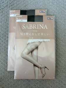 NEW Japanese Gunze/ Sabrina Through Stocking/ Pantyhose Black Color M-L - Picture 1 of 3
