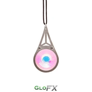 Collar Monóculo de Cristal Caleidoscopio Cristal Real Cristal Arco Iris Ravers DJ Danza - Imagen 1 de 5