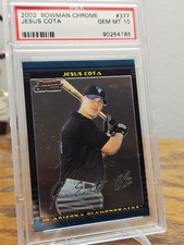 2002 Bowman Chrome Diamondbacks #377 Jesus Cota SP Rookie PSA Gem MT 10 Pop 6