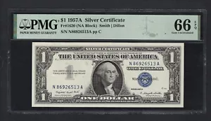 United States-Silver Certificate 1 Dollar 1957A Fr#1620 (NA Block) UNC Grade 66 - Picture 1 of 2