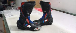 BMW motorcycle leather motorbike racing boots - Picture 1 of 2