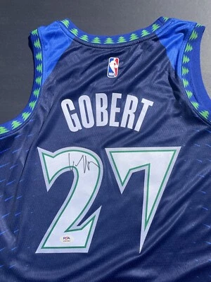 Rudy Gobert Signed Autographed Minnesota Timberwolves Jersey Psa Dna Coa - Image 1 of 4