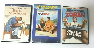 Adam Sandler: 3 Movie Lot Billy Madison 50 First Dates and Don't Mess with Zohan - Image 1 of 3