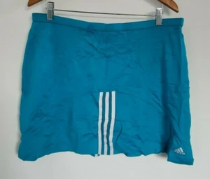 Adidas Women's Comp Skirt Climalite Turquoise White Size XL NEW - Picture 1 of 6