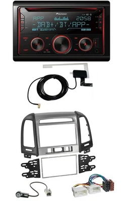 Pioneer 2DIN MP3 DAB USB CD Bluetooth Autoradio für Hyundai Santa Fe 3 Schalter - Bild 1 von 4