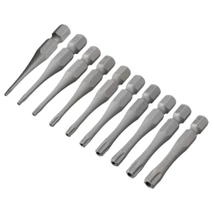 High Quality Material Screwdriver Bit Hand Tool Hex Shank T6-T40 1/4 Inch - Picture 1 of 63