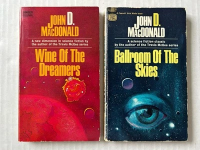 John MacDonald Wine of the Dreamers & Ballroom of the Skies Fawcett PB 1951 1952 Foto 1 de 4