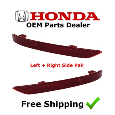 2018 - 2024 年本田奥德赛后 LH + 右对反射器组件全新 (OEM) — 第 1/4 张图片