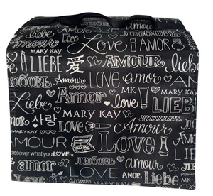 Bolsa de Maquillaje Mary Kay Negra Viaje Enrollable Colgante Embalable Expandible Love Amour - Imagen 1 de 11
