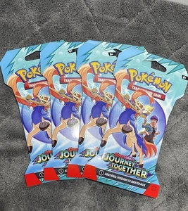 Pokemon Scarlet & Violet: Journey Together 4 Packs Sleeved Sealed/New TCG - Picture 1 of 4