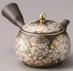 Tokoname ware Pottery Japanese Teapot Yoshino Cherry blossom Kyusu 220ml Japan - Picture 1 of 2