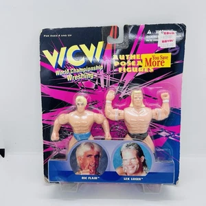 Toymakers WCW 1998 World Championship Wrestling Ric Flair and Lex Luger Figures - Picture 1 of 2