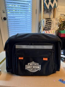 Harley Davidson Picknick Set schwarz isolierte Reise Kühltasche mit Service für zwei - Bild 1 von 9