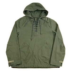 Alpha Industries Jacket Mens Small Army Green Anorak Mariner Lace Up Pullover ๐ฅ - Picture 1 of 14