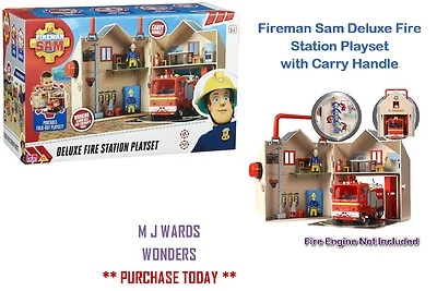 Juego de estación de bomberos Fireman Sam Deluxe con asa de transporte  Foto 1 de 3