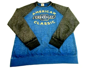 Chevrolet American Classic Official GM Men's XL Distressed Raglan L/S Shirt NOS - Bild 1 von 8