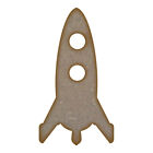 Rocket MDF Laser Cut Craft Blanks in Various Sizes